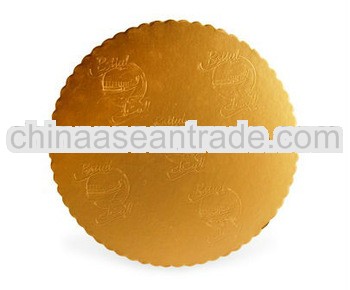 Gold Thin Cake Boards,3mm thickness cake boards
