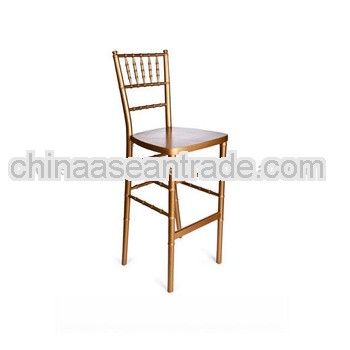 Gold wooden bar stool high chair