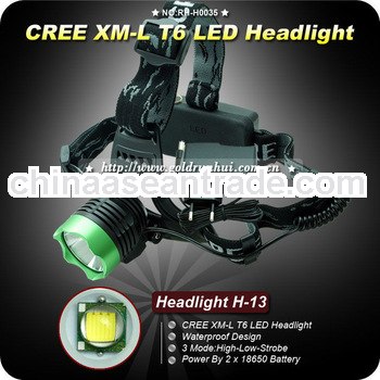 Goldrunhui RH-H0035 1200Lm Headlight T6 3 Mode Superbright Waterproof