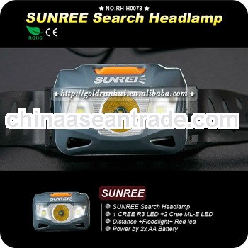 Goldrunhui RH-H0078 High Quality Outdoor Cree Search Headlamp