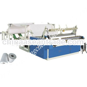 Good products!1092-2880mm semi-automatic toilet paper rewinder with embossing,perforating