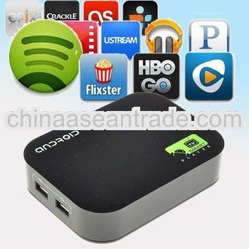 Google X-A10D sharing Dual core android 4.2 iptv set top box hd satellite receiver support XBMC and 