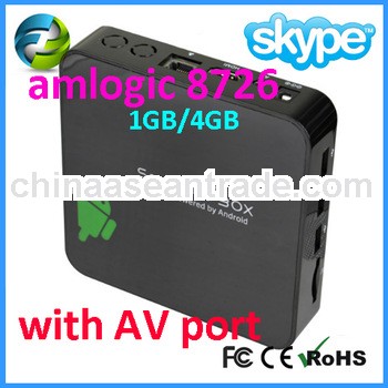 Google tv box Amlogic 8726 M3 android 4.0 smart tv box