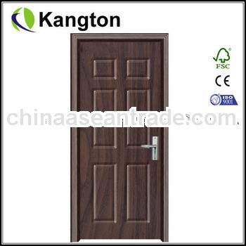 Government project PVC interior wooden door cheap door