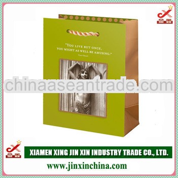 Green Custom Gift Bag with Logo