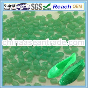 Green and flexible pvc compound for galoshes