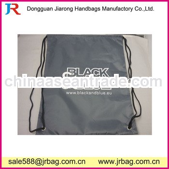 Grey Boys Drawstring Backpacks