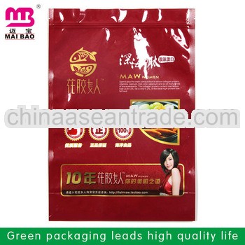 Guangzhou manufacturer stand up food packing resealable bag with zipper