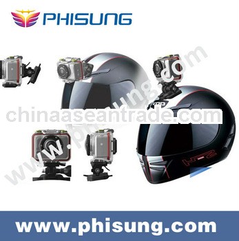 HD helmet camera 1080p with Remote controller ,waterproof