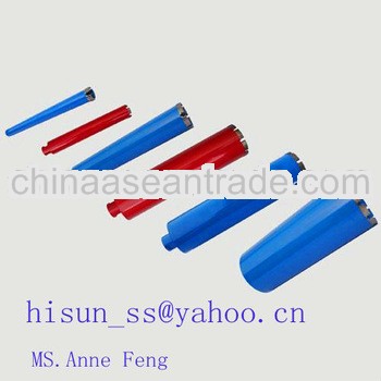 HISUN Diamond core drill bit for all application with long pipe for drilling stone