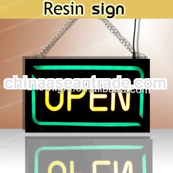 HIgh quality factory direct acrylic single color open signs/led signs for bars/cafes/restaurants adv