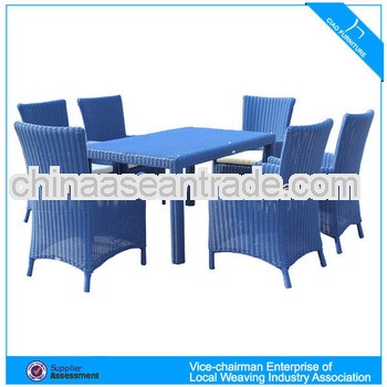 HK- best selling rattan wicker dining set 2107T+2107AC