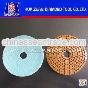 HUAZUAN long lifespan wet diamond flexible polishing pad