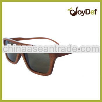 Handcrafted Customzied Logo Square Frame High Quality Wood Bamboo Sunglasses