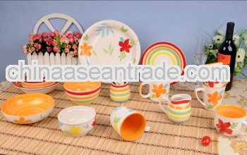 Handpainting Fresh Design festival wedding ceramic chinese tableware set