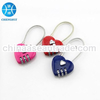 Heart shaped combination lock