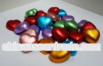 Heart shaped milk chocolate