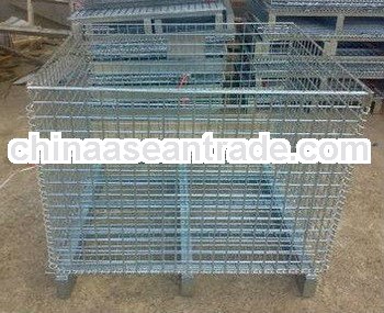 Heavy duty galvanized steel wire storage cage
