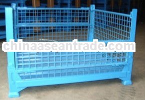 Heavy duty warehouse storage steel wire plant cage