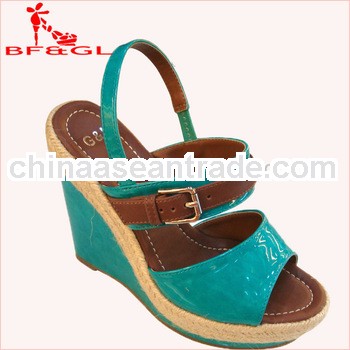 Heel with Staw Scarpe Donna Zeppe Women Fancy Wedge Shoes