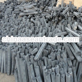 Hexagonal sawdust barbecue cooking charcoal