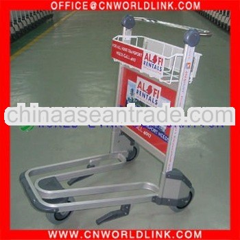 High Quality Aluminum 3 Wheels Airport Cart