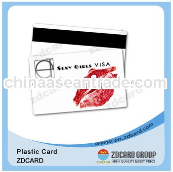 High Quality CR80 plastic cards with magnetic strip