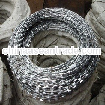 High Quality Galvanized Razor Barbed Wire ( Factory & Exporter )
