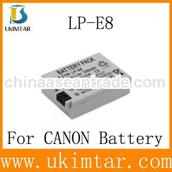 High Quality Replacement 7.4V 1200mAh video camera battery LP-E8 for canon EOS Kiss X4 550D Rebel T2