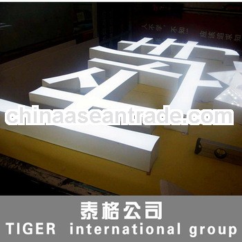 High brightness led illuminated resin sign from Zhongshan factory