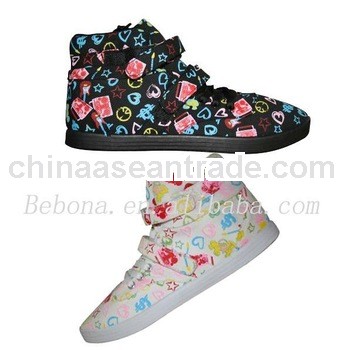 High cut printed girls height Increasing zapatillas