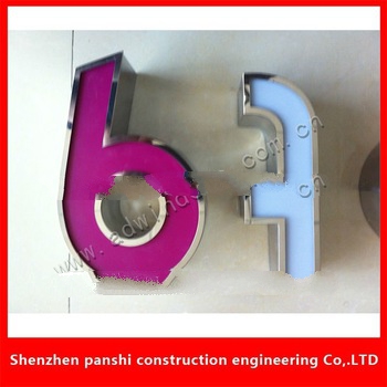 High lighting ACRYLIC led metal letter numbers