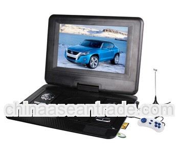 High quality DVD player portable with 270 swivel screen