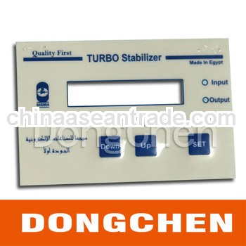 High quality PVC/polyester/polycarbonate graphic overlay