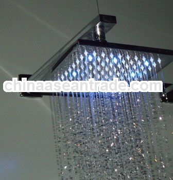 High quality RGB Color changing 10 inches spray shower head