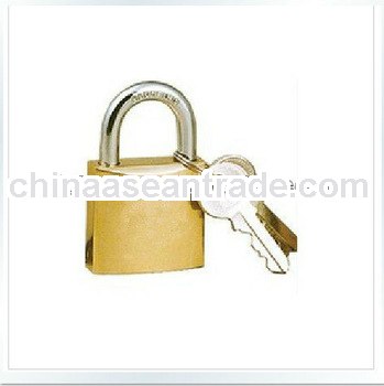 High quality brass padlock with 3 brass keys