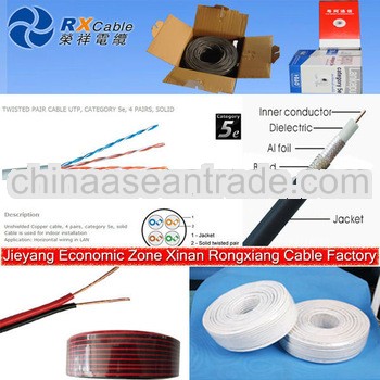 High quality cctv cable factory price PVC rg6 coaxial cable