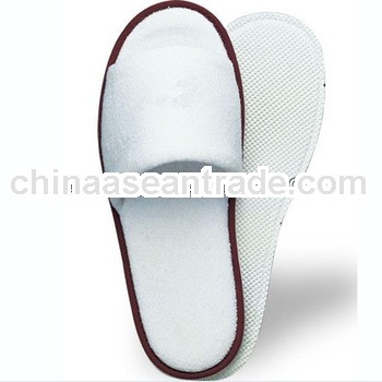 High quality cheap disposable hotel cotton velour slipper
