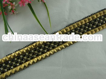 High quality men/women garment belt with crystal JA-266