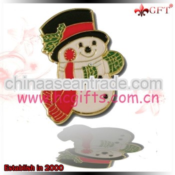 High quality metal enamel decorative lapel pins for christmas
