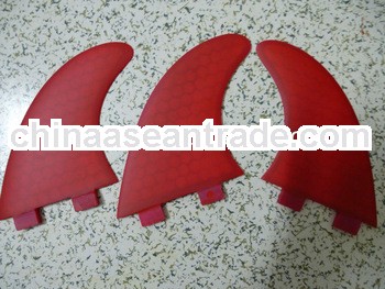 High quality red Fiberglass surfbard fin/surfboard fins