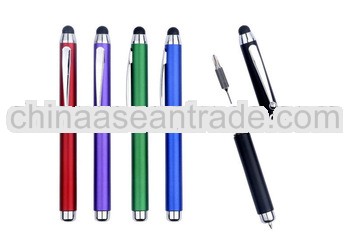 High quality stylus screen touch pen with ballpen,gift pen