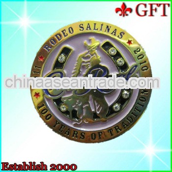 High quanlity brass photo etched badges with soft enamel