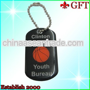 High quanlity sports metal printing dog tags with epoxy