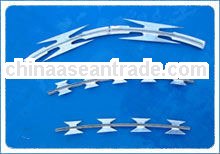 High security galvanized razor blade barbed wire fence(professional manufacturer)