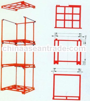 High strength stackable and adjustable steel pallet racking