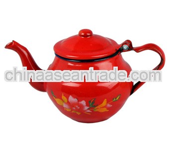 Hight quality enamel round tea kettle