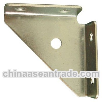 Hook126- carbon steel yellow zinc plated triangular corner bracket