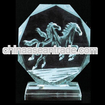 Horses Diamond Crystal Award Trophy