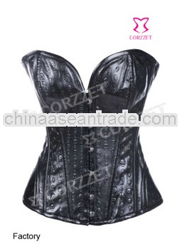 Hot! 2013 Factory Wholesale Sexy Women Skull printed Steel Bone Corset